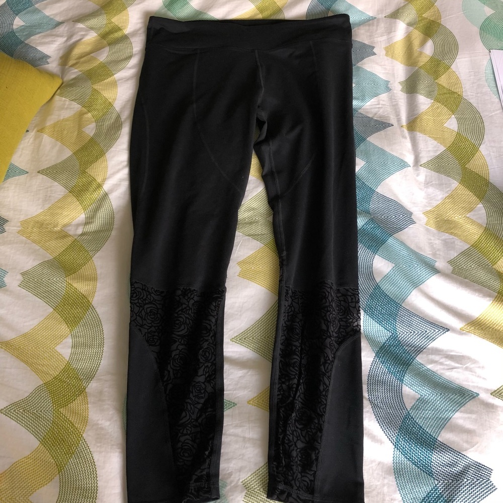 Black w/ mesh leggings